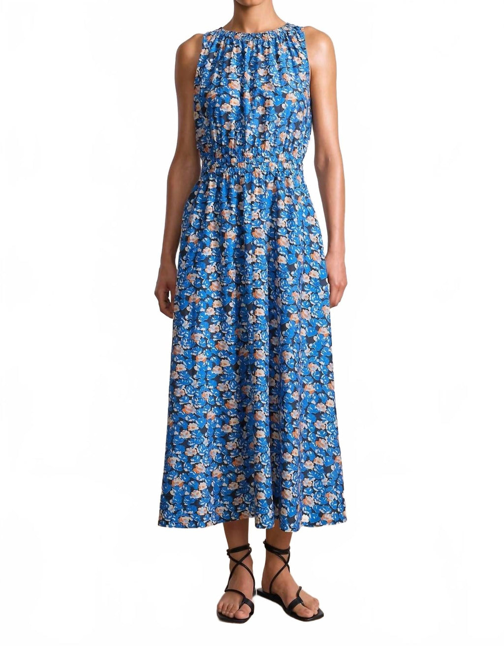 Bali Tank Dress In Florette Blue