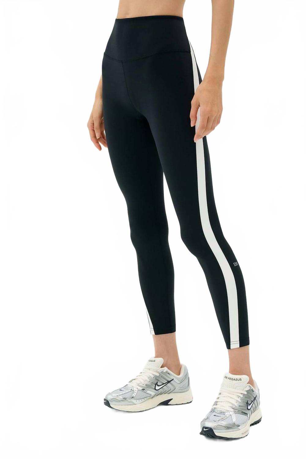 Miles High Waist Rigor Legging In Black/white