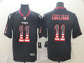Men's New England Patriots #11 Julian Edelman Black Alternate Game Jersey1