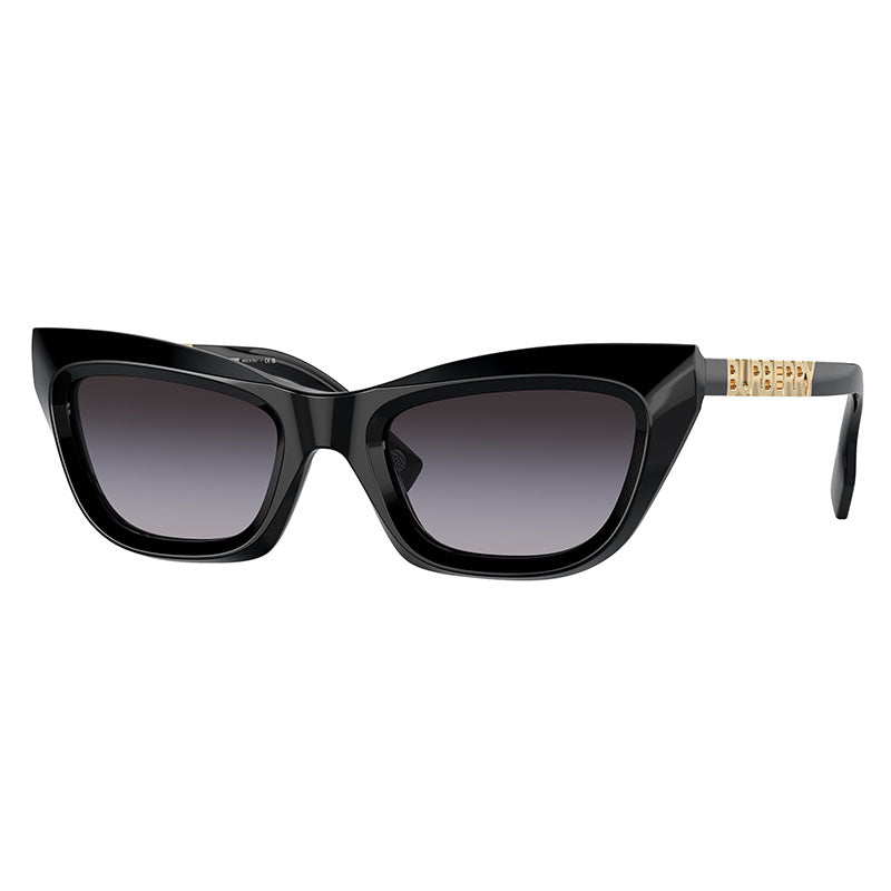 Burberry Sunglasses Cat Eye Full Rim, Black Frame And Grey Gradient Lens Be440930018G
