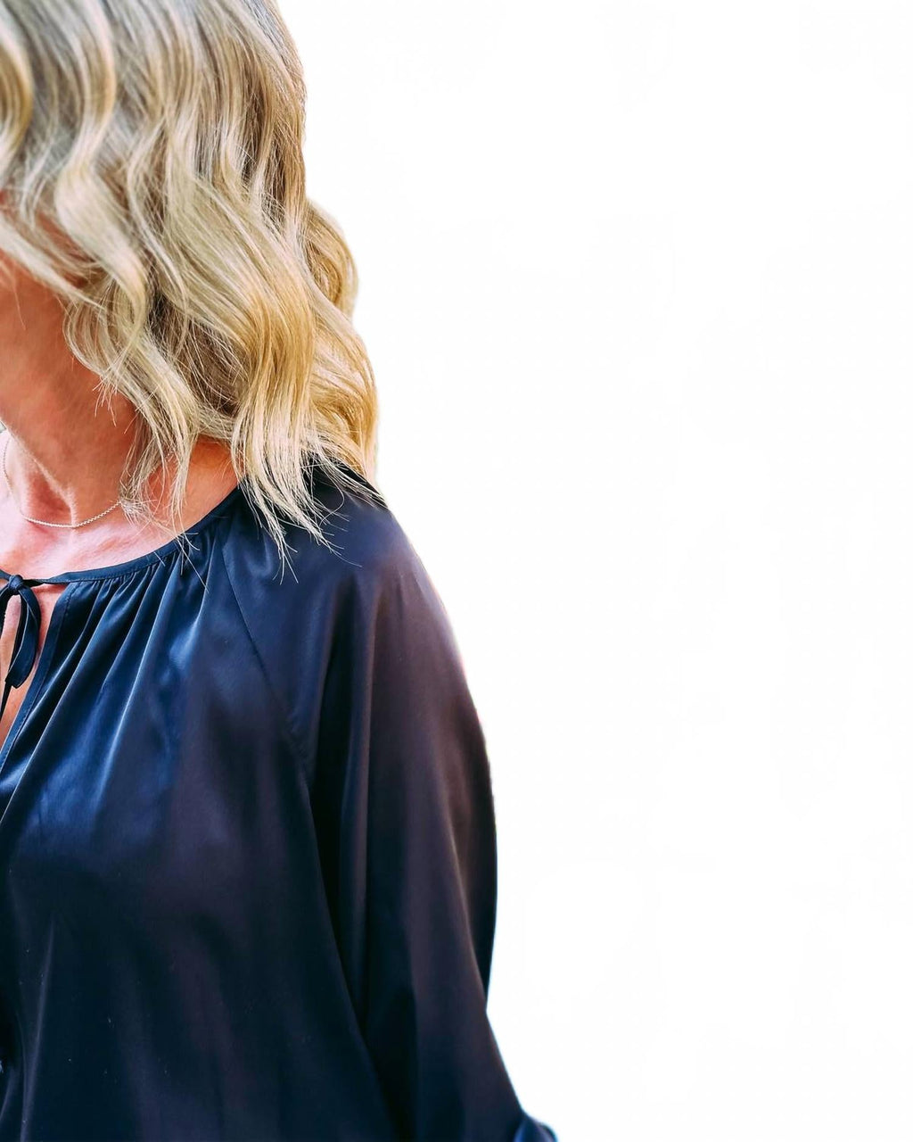 Everyday Long Sleeve Blouse In Black