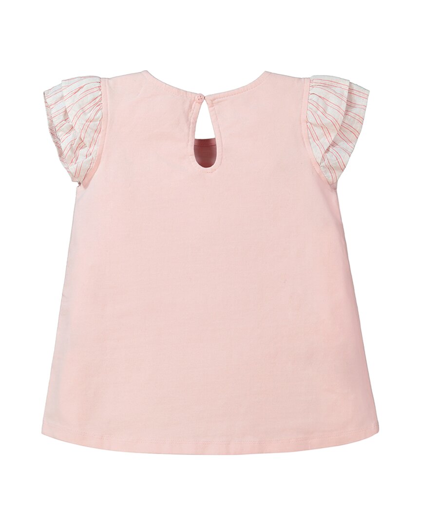 Hope & Henry Short Sleeve Ruffle Blouse