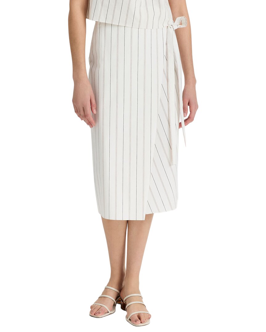 Vince Seedling Stripe Wrap Skirt