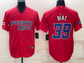 Men's 2023 World Baseball Classic #39 Edwin Diaz Puerto Rico Red jersey