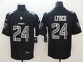 Men's Las Vegas Raiders Marshawn Lynch #24 Black Game Player Jersey1
