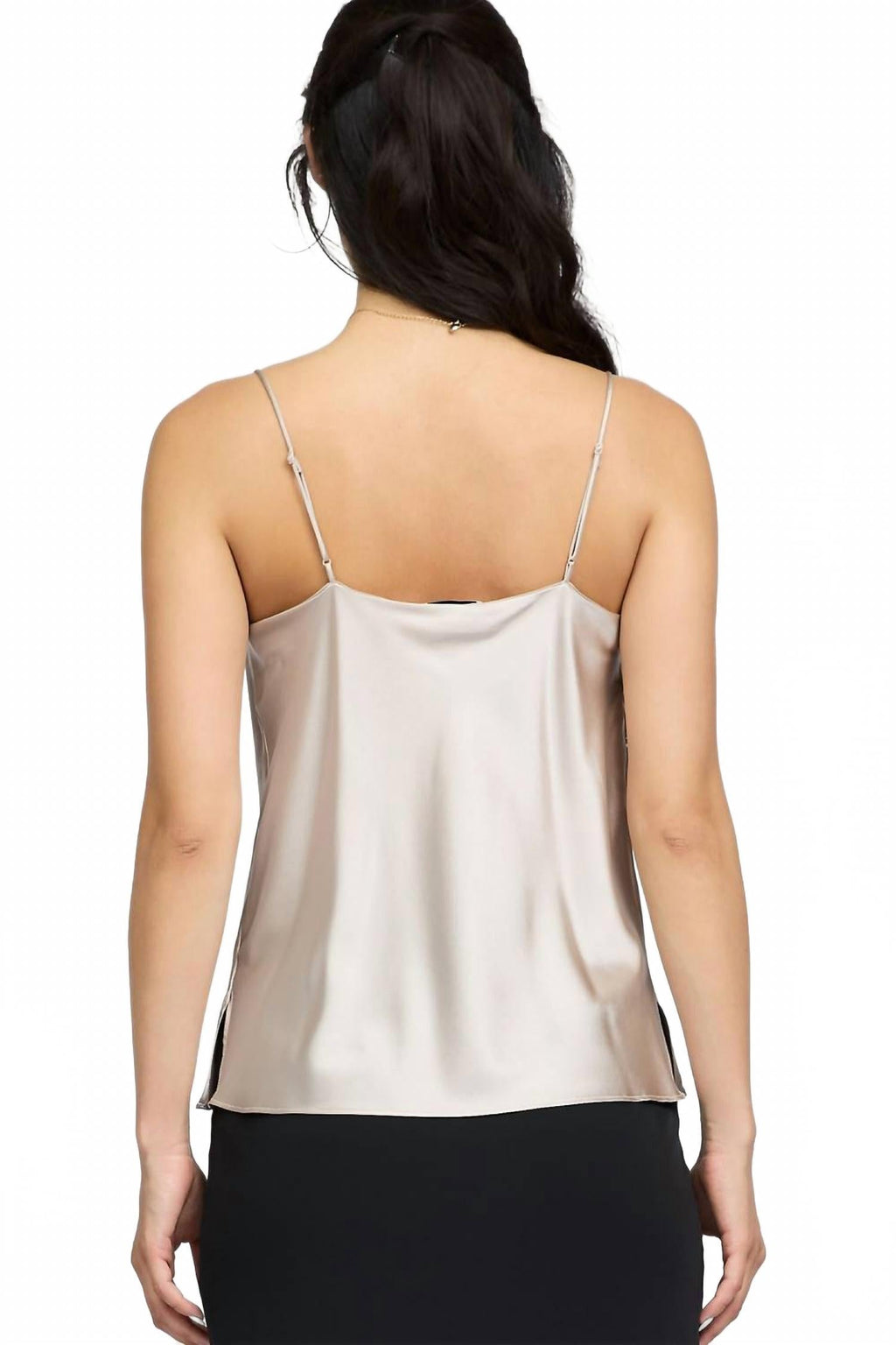 Marjorie Silk Cami Top In Champagne