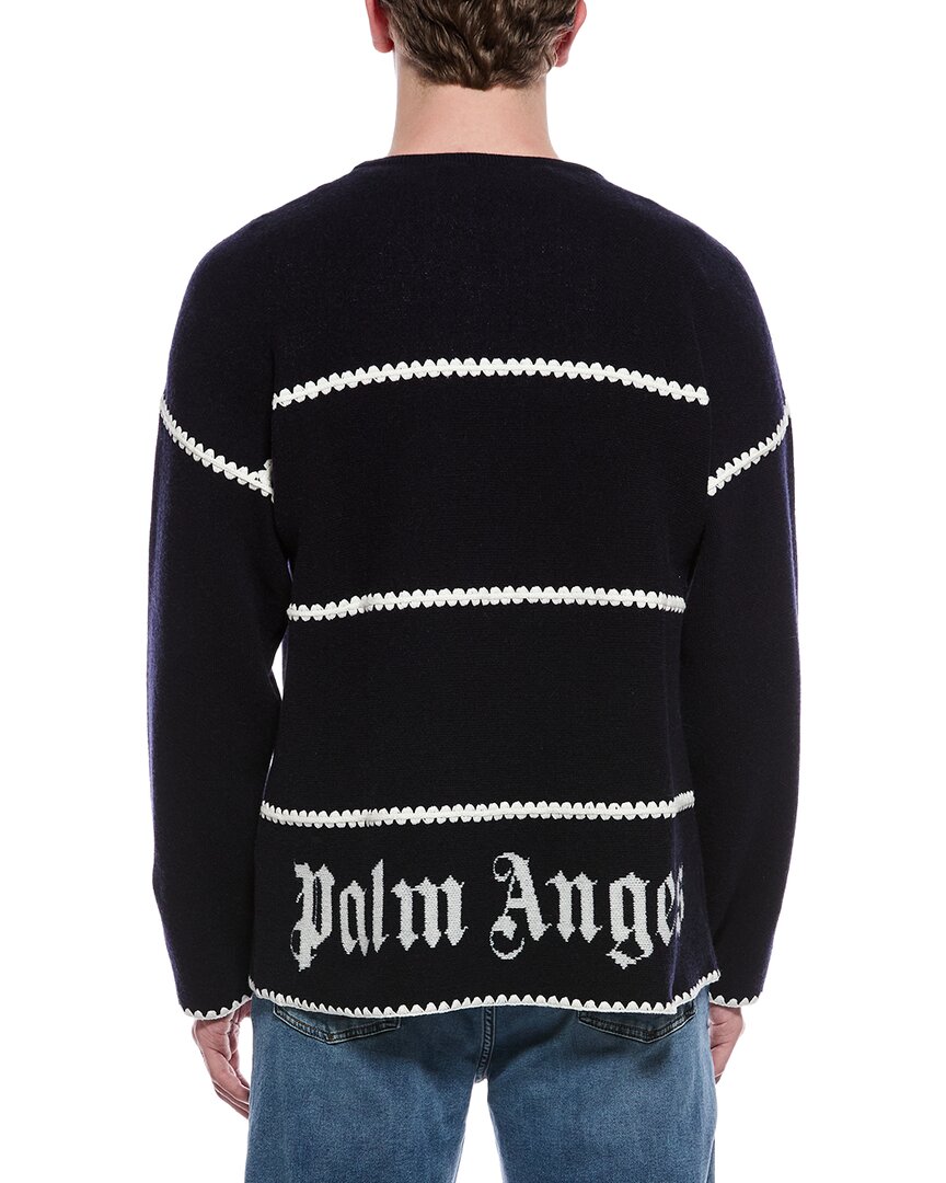 Palm Angels Wool-Blend Crewneck Sweater