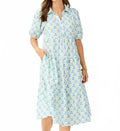 Eloise Floral Midi Dress In Sweetbriar Lattice