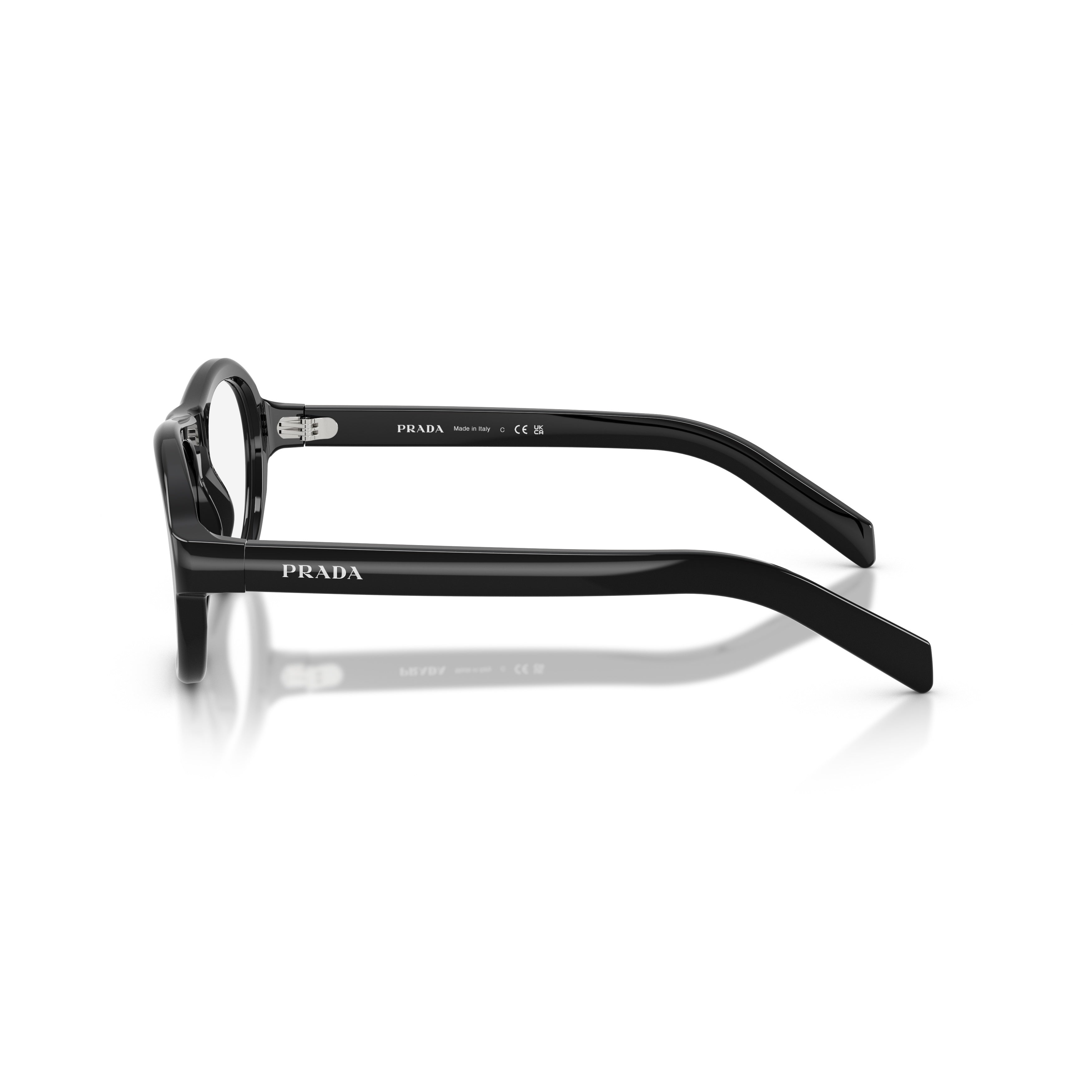 0pr C12v Oversized Rectangular Black Acetate Sunglasses