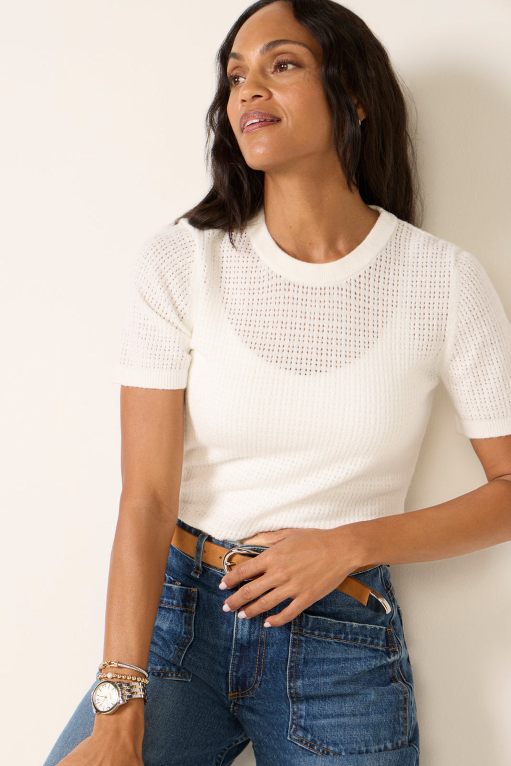 Women's Amanda Pointelle T-Shirt