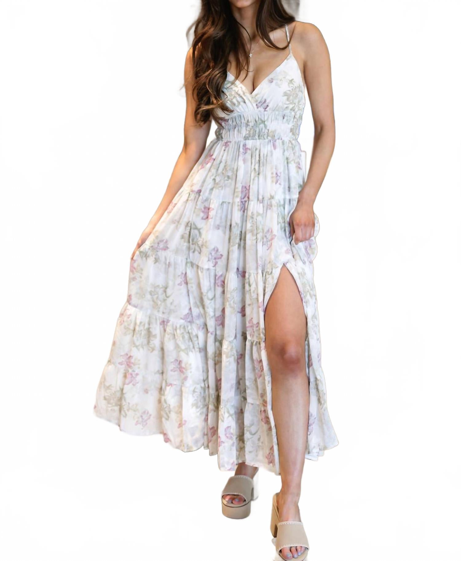 Aaliyah Dress In White