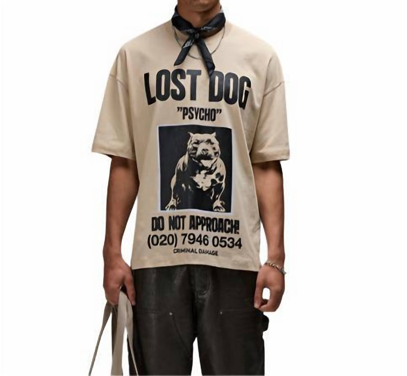 Lost Dog T-Shirt In Stone