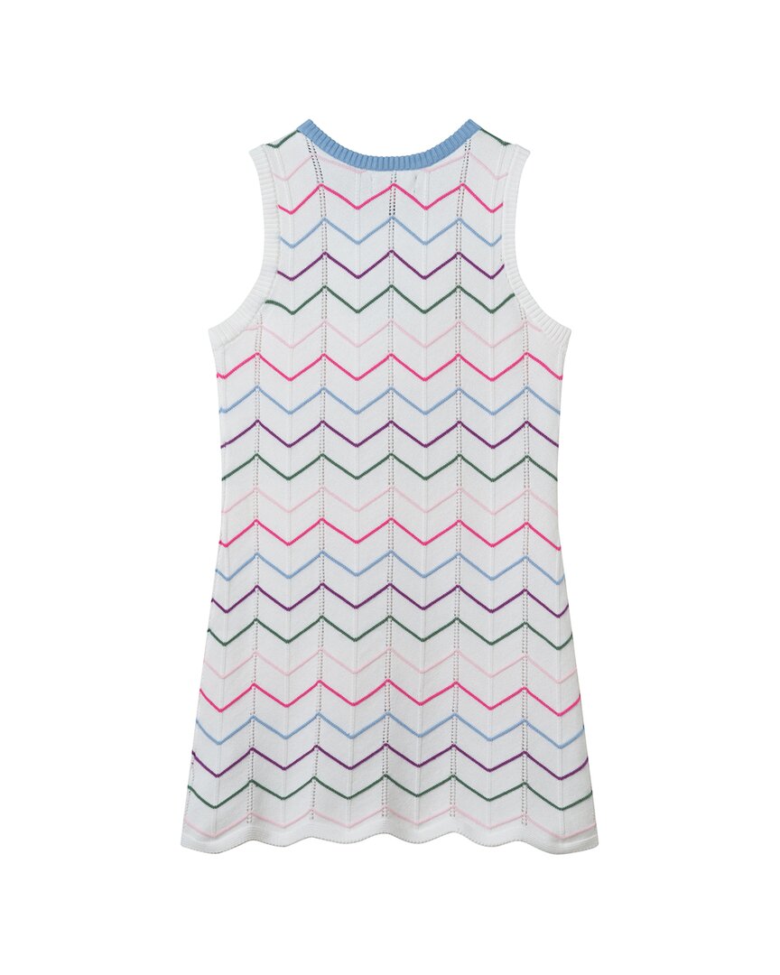 Andy & Evan Crochet Fitted Scallop Dress