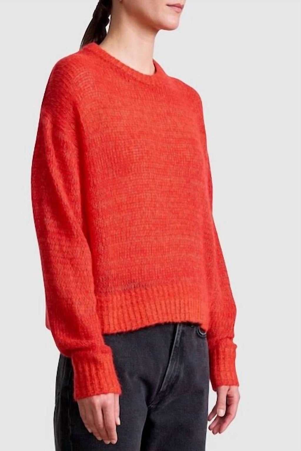 Softest Tissue Weight Sweater In Tigerlily