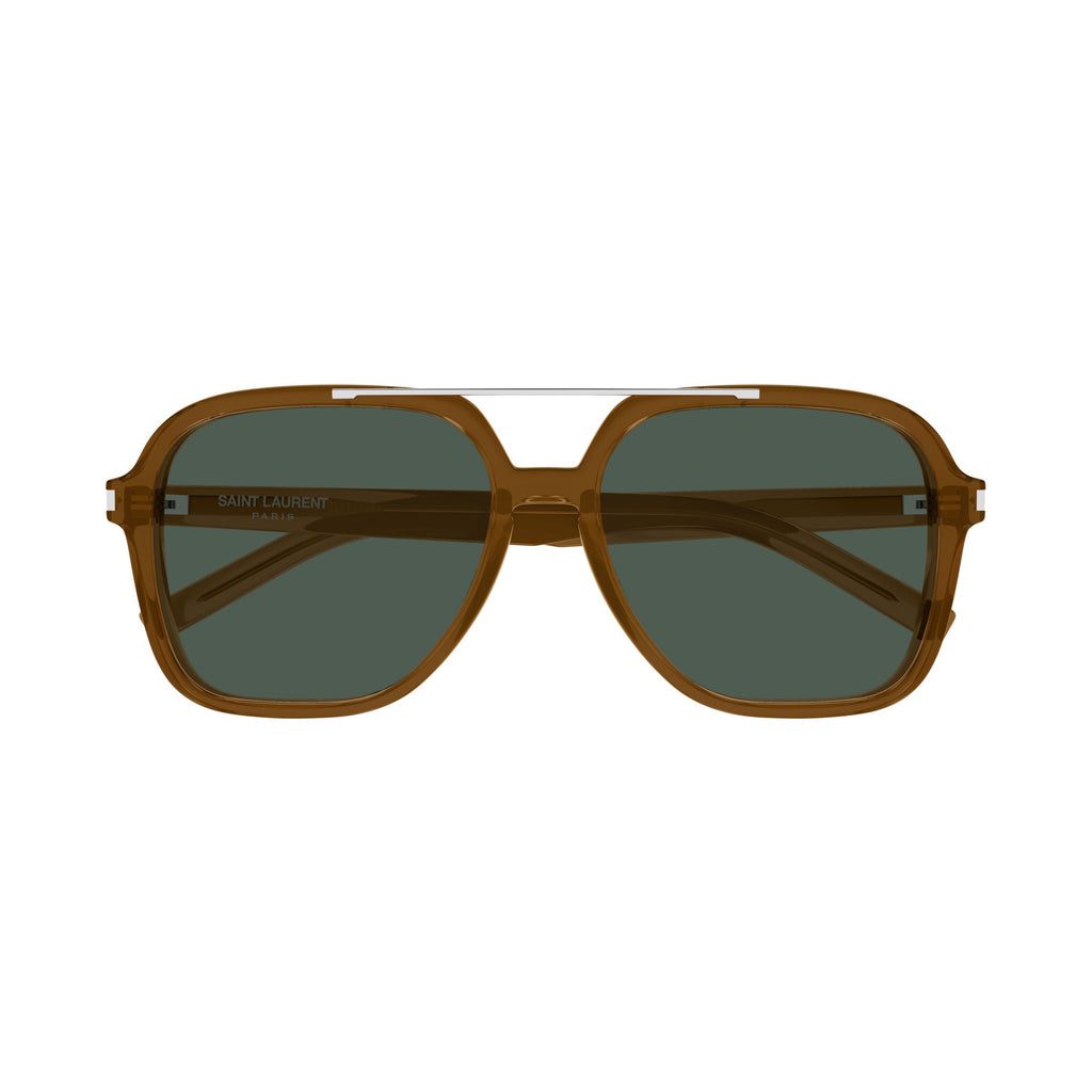 Oversized Square Frame Sunglasses With Silver Accents