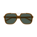 Oversized Square Frame Sunglasses With Silver Accents