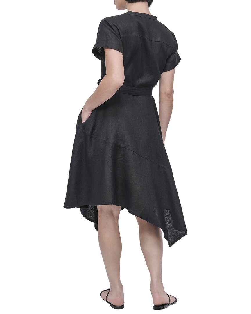 DKNY Linen Wrap Dress
