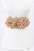 Linnen Flowers Elastic Belt