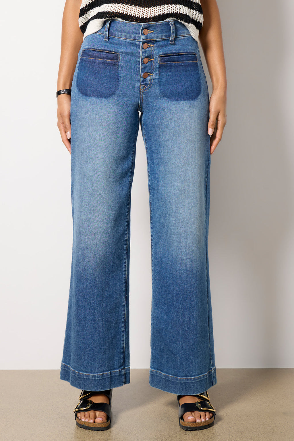 Women's Reworked Patch Pocket Ever Wide Leg Jeans