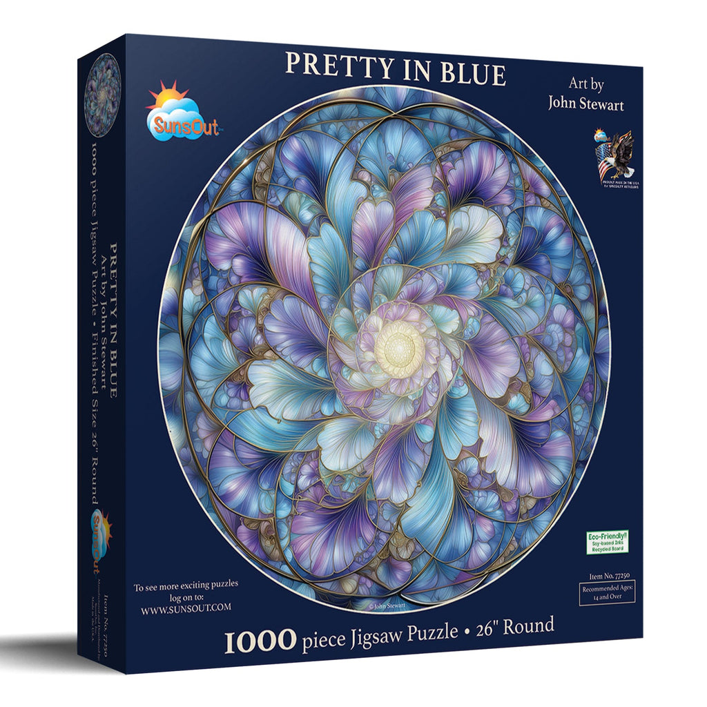 Pretty in Blue 1000 piece Jigsaw Puzzle for Adults
