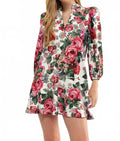 Hazel Mini Dress In Floral