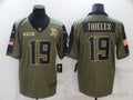 Men's Minnesota Vikings Adam Thielen #19 Brown Player Game Jersey1