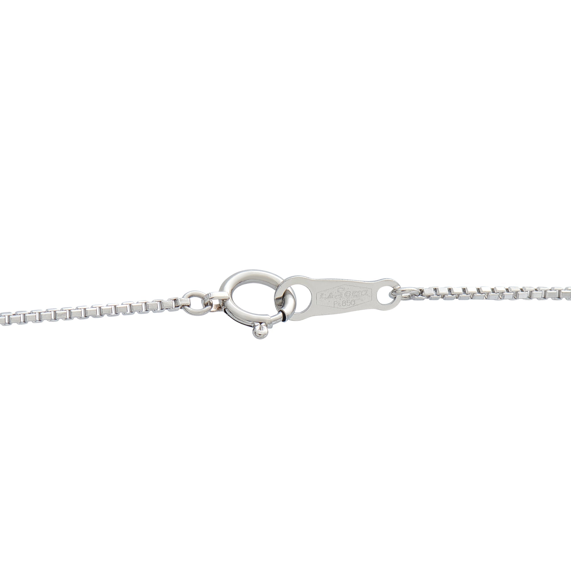 LB Exclusive Platinum, 18K White Gold 0.45ct Diamond and Sapphire Pendant Necklace MF20-041326