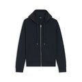 Zip-up hoodie with monogram hood