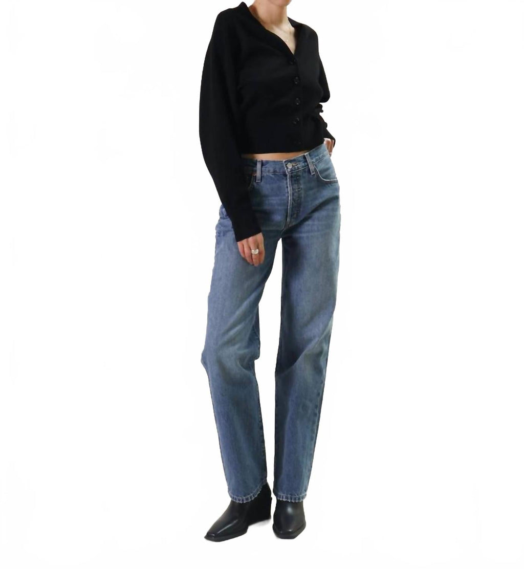 Altin Straight Loose Fit Jeans In Blue