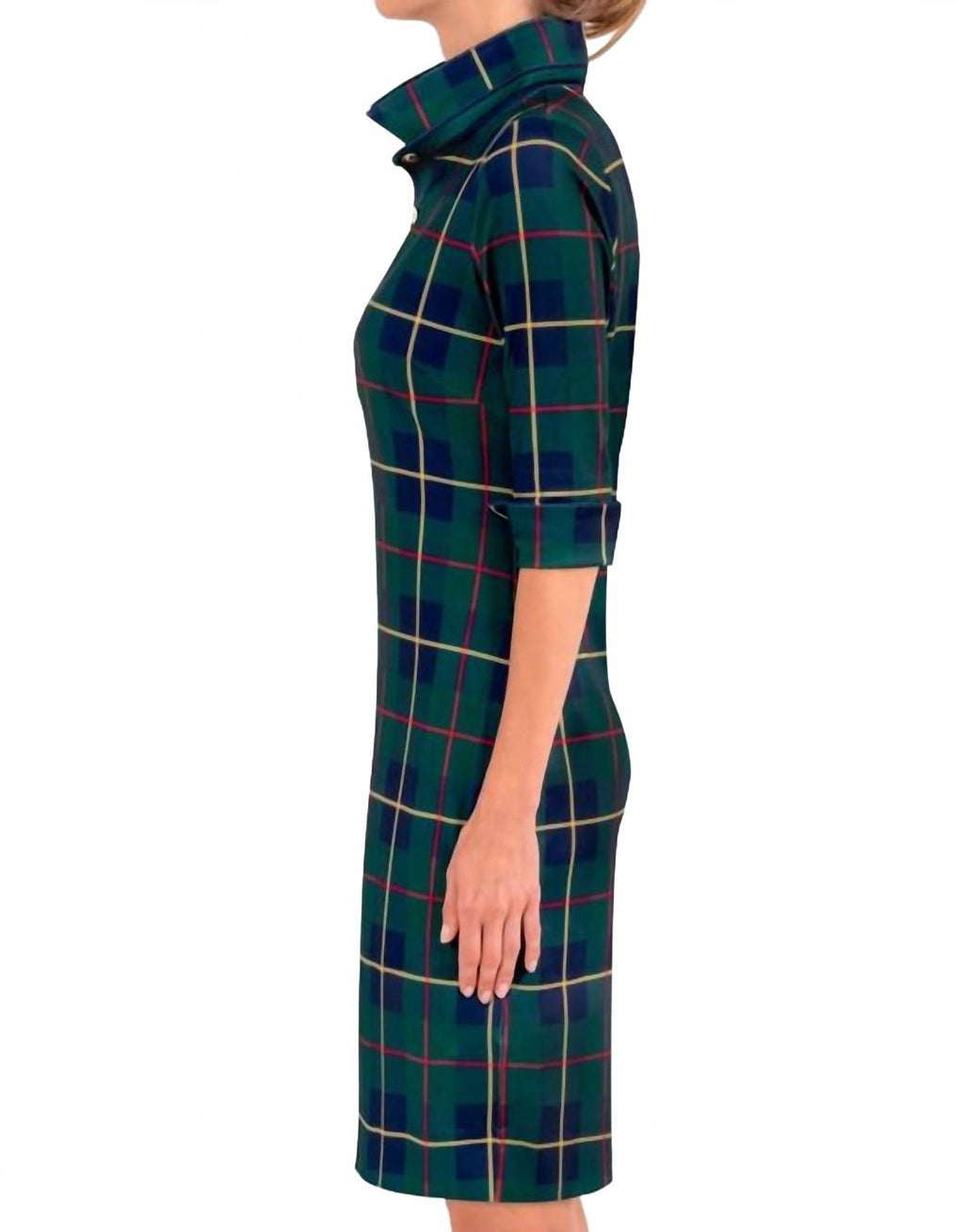Plaidly Cooper Everywhere Dress In Green Multi