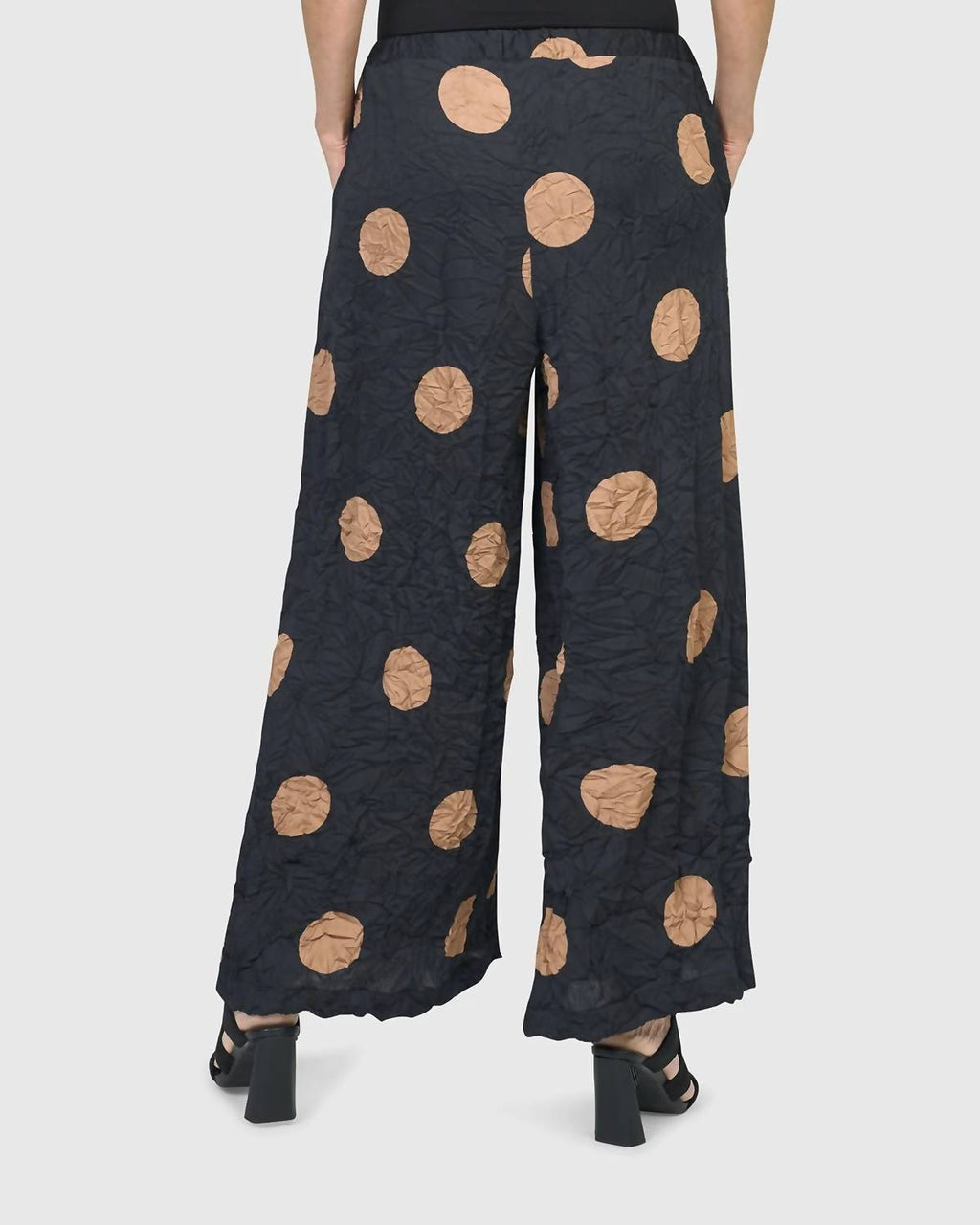 Doppio Wide Leg Pants In Circles