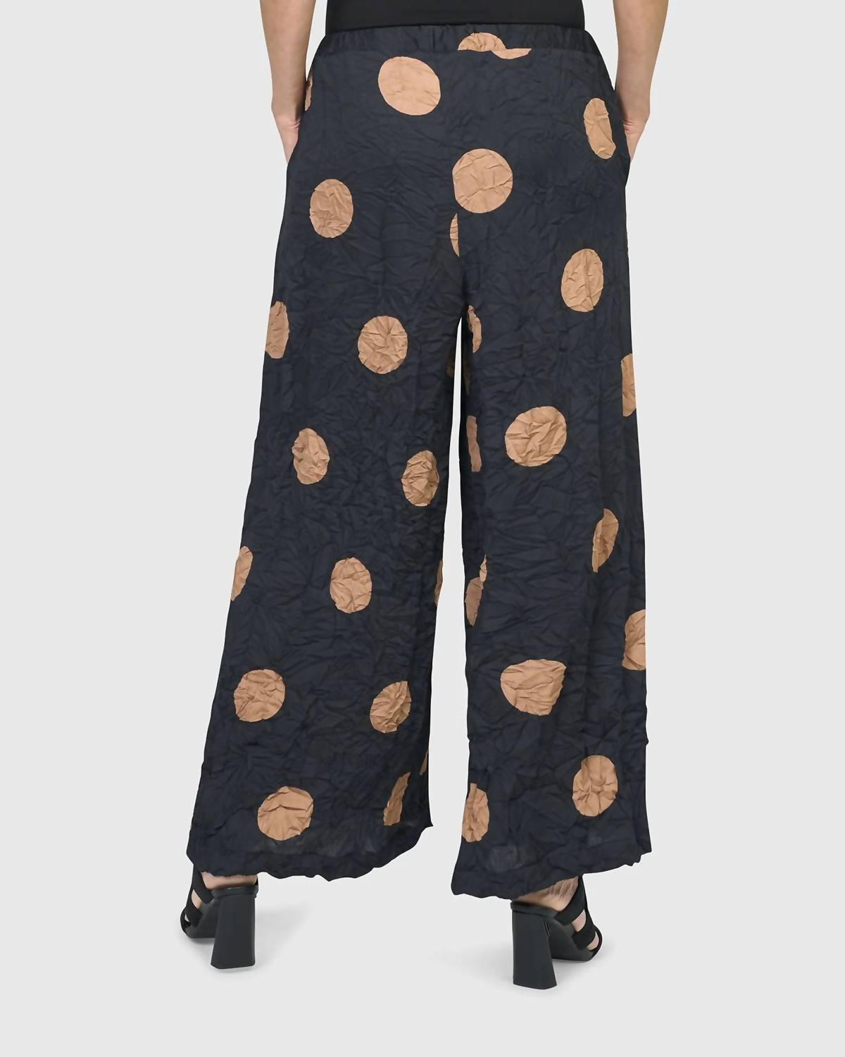 Doppio Wide Leg Pants In Circles