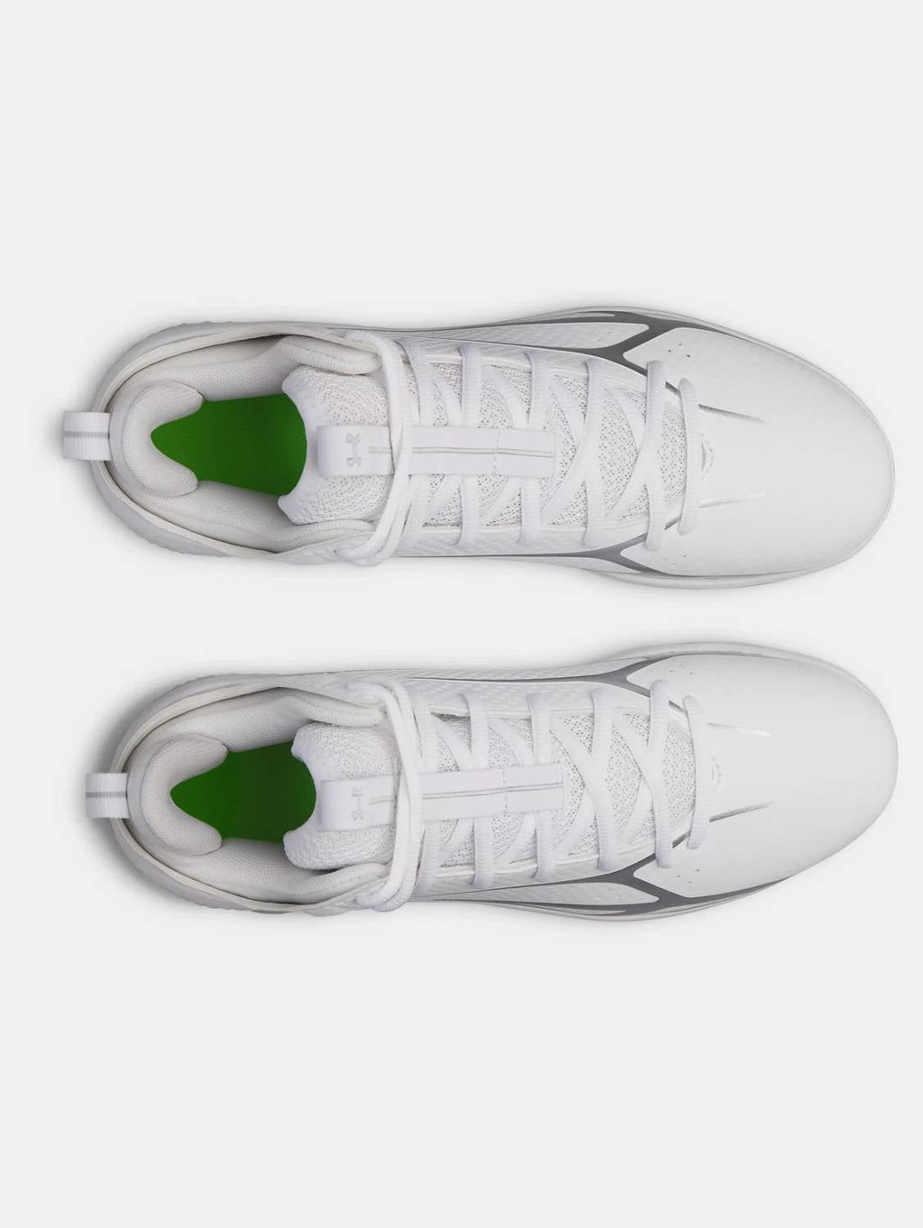 Men's Spotlight Mid Athletic Shoes In White & Silver