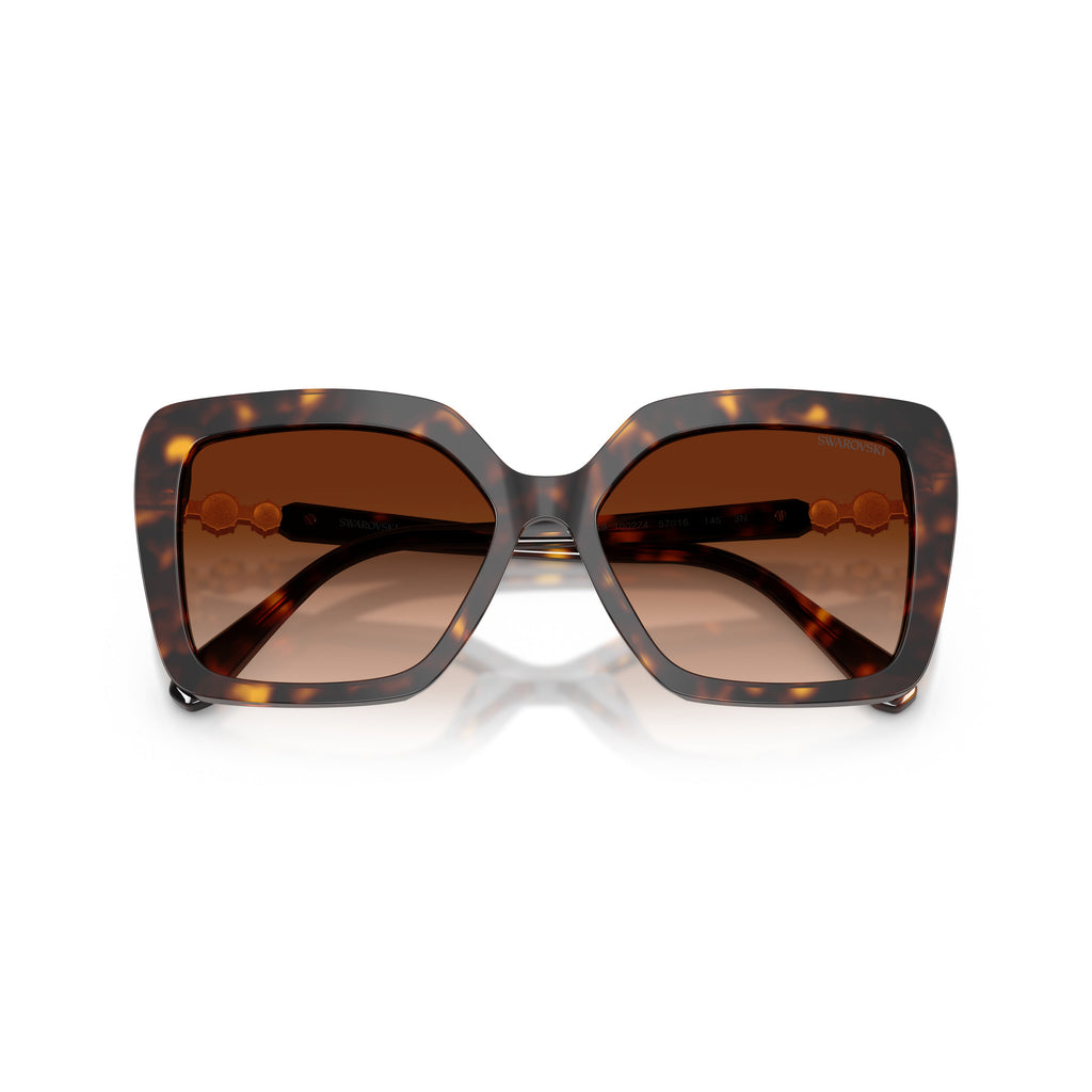 0Sk6049 Oversized Square Sunglasses with Tortoiseshell Pattern