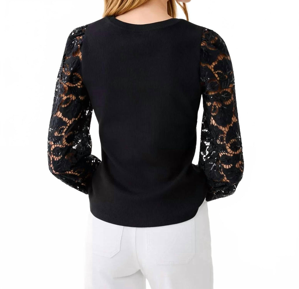 Bryant Knit Top In Noir