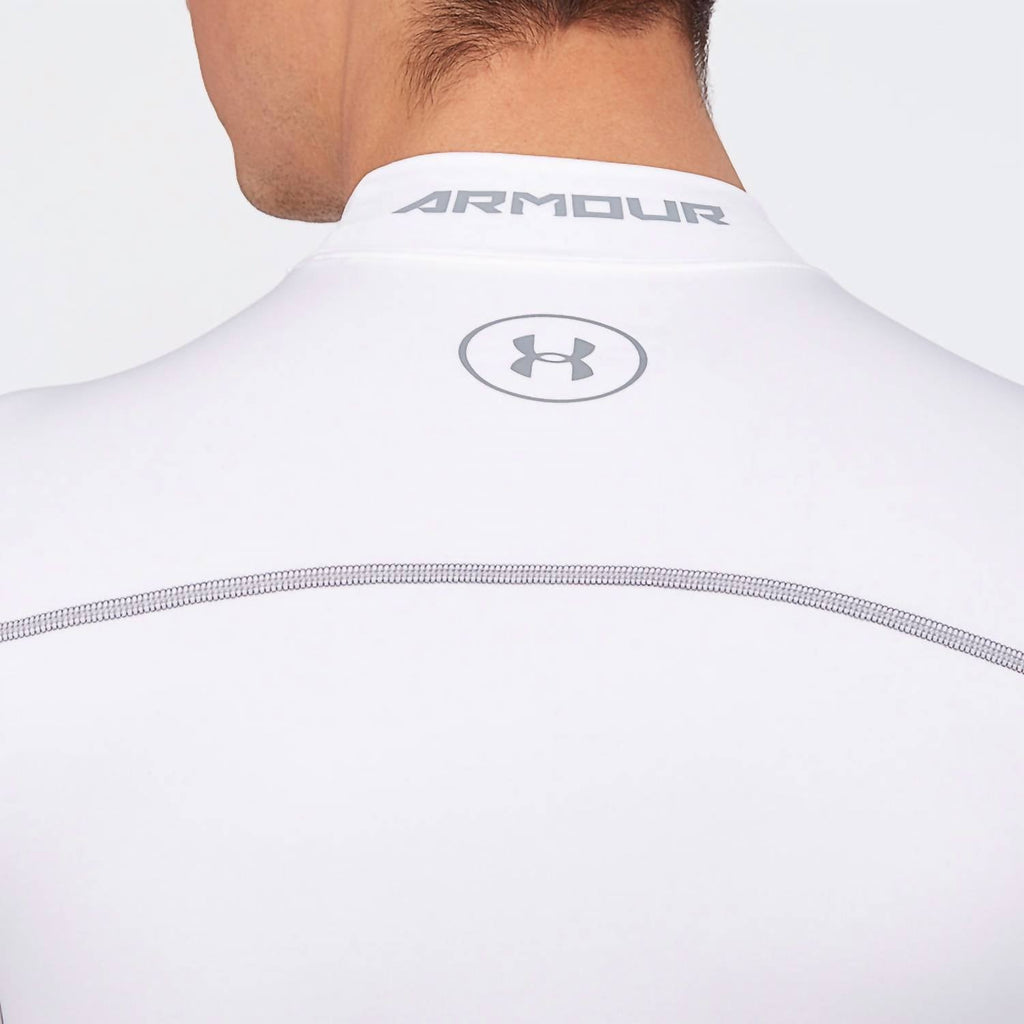 Men's Coldgear Compression Mock Top In White