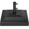 Best Choice Products Fillable Plastic Patio Umbrella Base Stand, Pole Holder w/ Adjustment Knob, Pyramid Design - Black