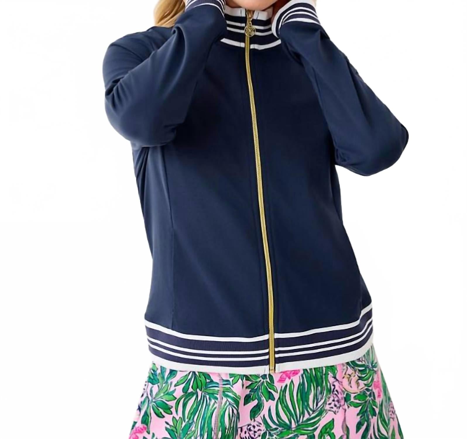 Regate Upf 50+ Jacket In Low Tide Navy