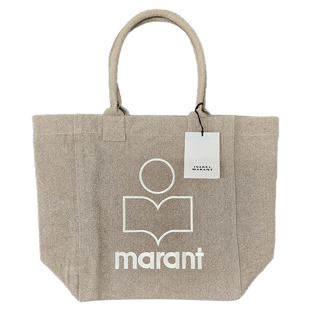 Yenky Logo Embroidered Shopper Bag Beige