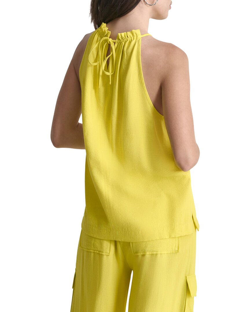 DKNY Halter Crinkle Blouse