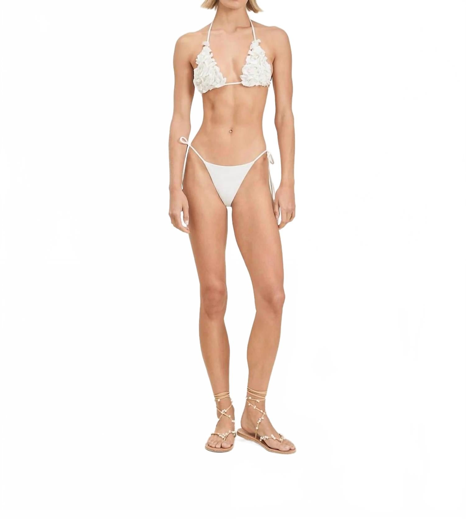 Lio Bikini Bottom In White