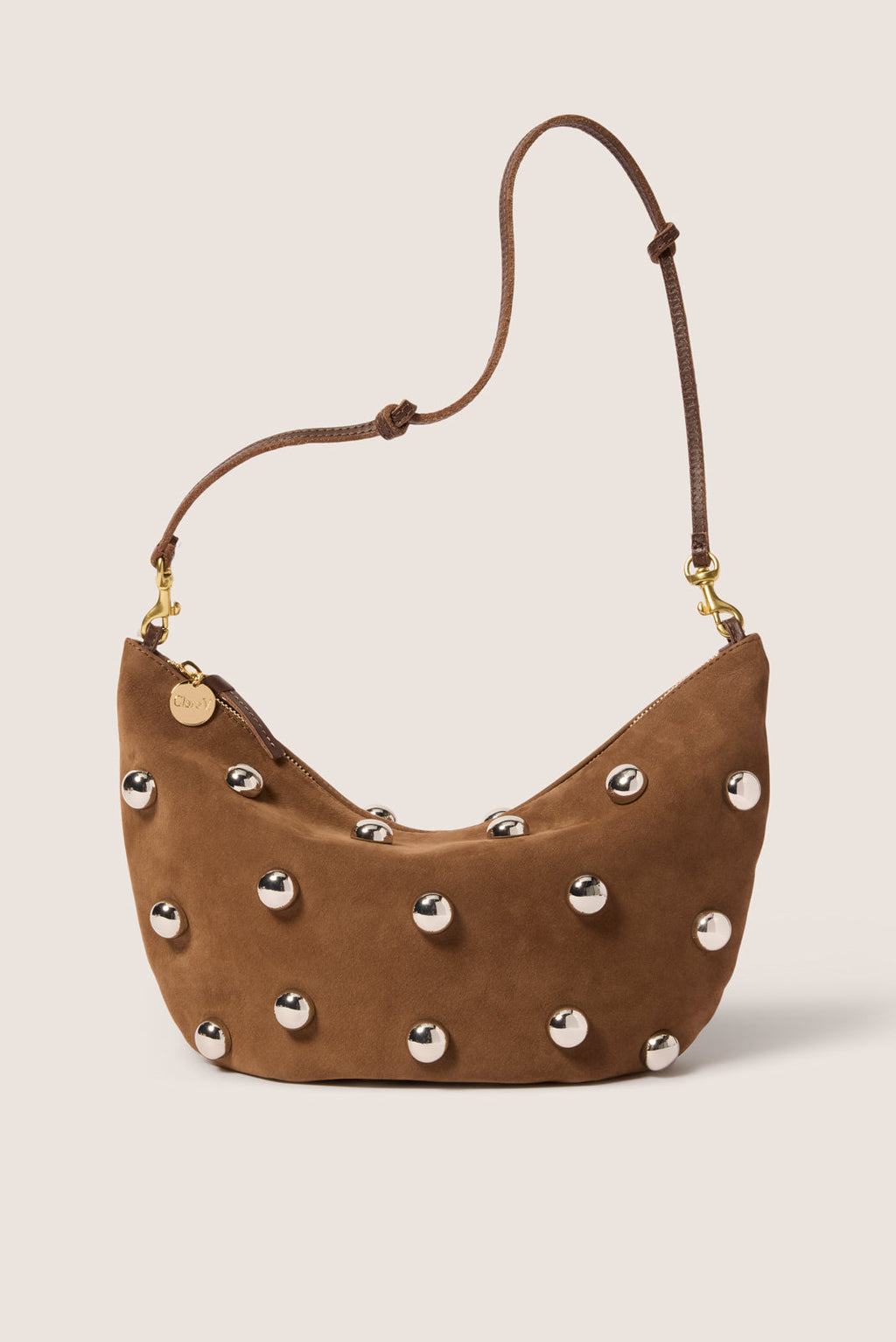 Women's Studded Lune Bag