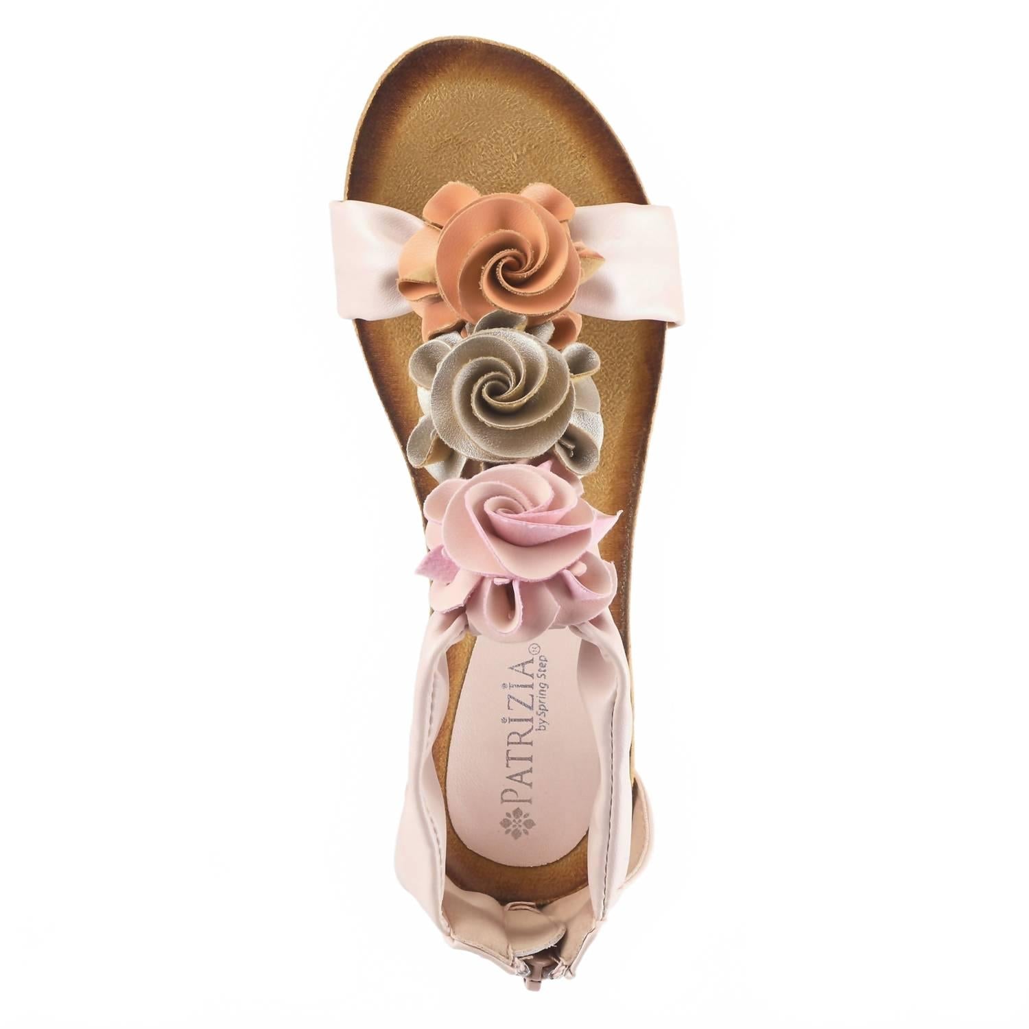 Women's Harlequin Wedge Sandal In Peach Multi