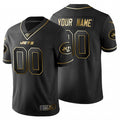 custom New York Jets Black Golden 100th Limited jersey American Stitched jersey Football Jerseys