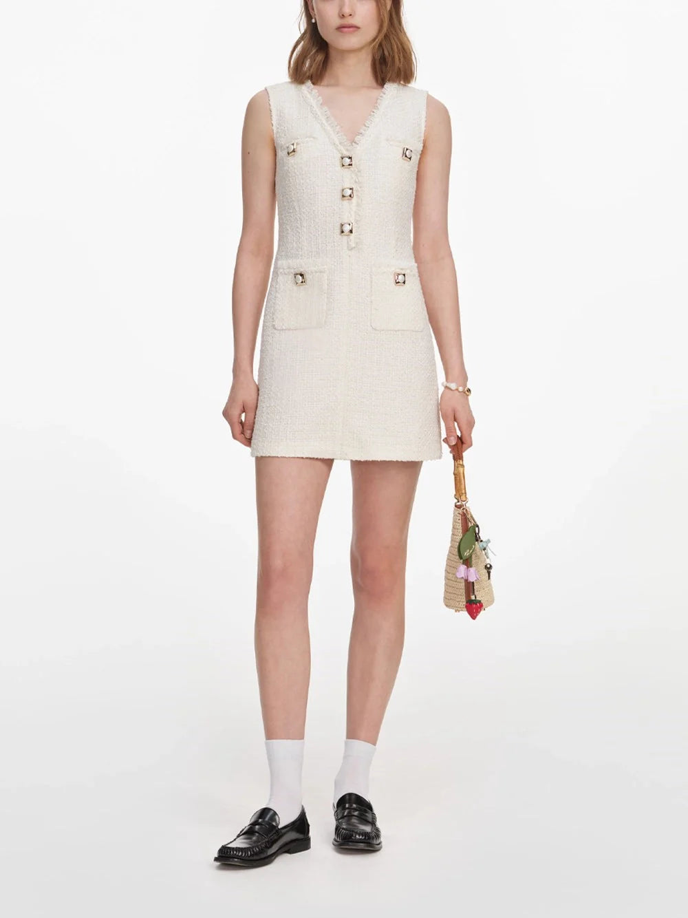 Self-Portrait Women Boucle Mini Dress