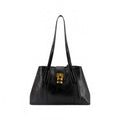 Women's Fiora Signature Lock Satchel In Black