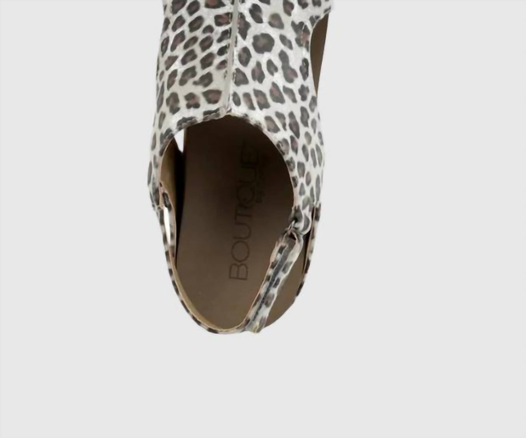 Women's Carley Wedge Sandal In Silver Leopard