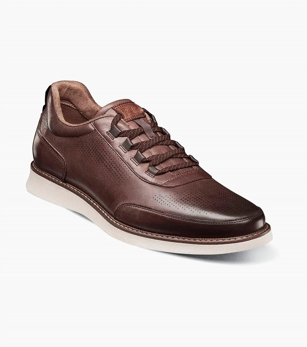 Men's Launch Elastic Lace Slip On Shoes In Brown