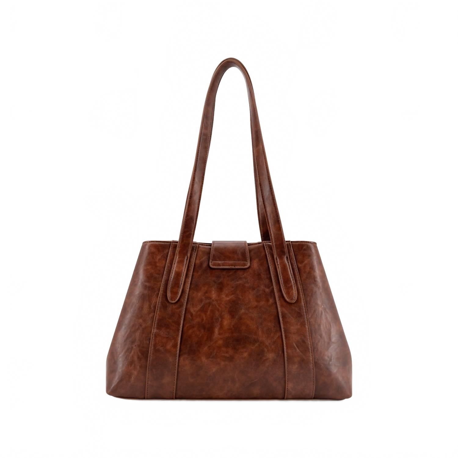 Women's Fiora Signature Lock Satchel In Brown