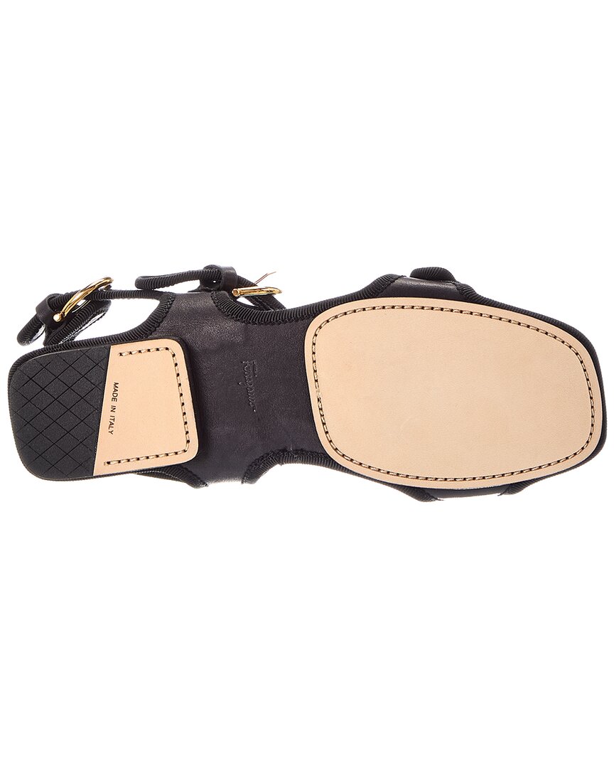 Ferragamo Anteo Leather Flat Sandal